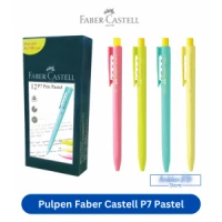 Pulpen Faber Castell P7 Pen Pastel 0.7mm Tinta Hitam / Ballpoint